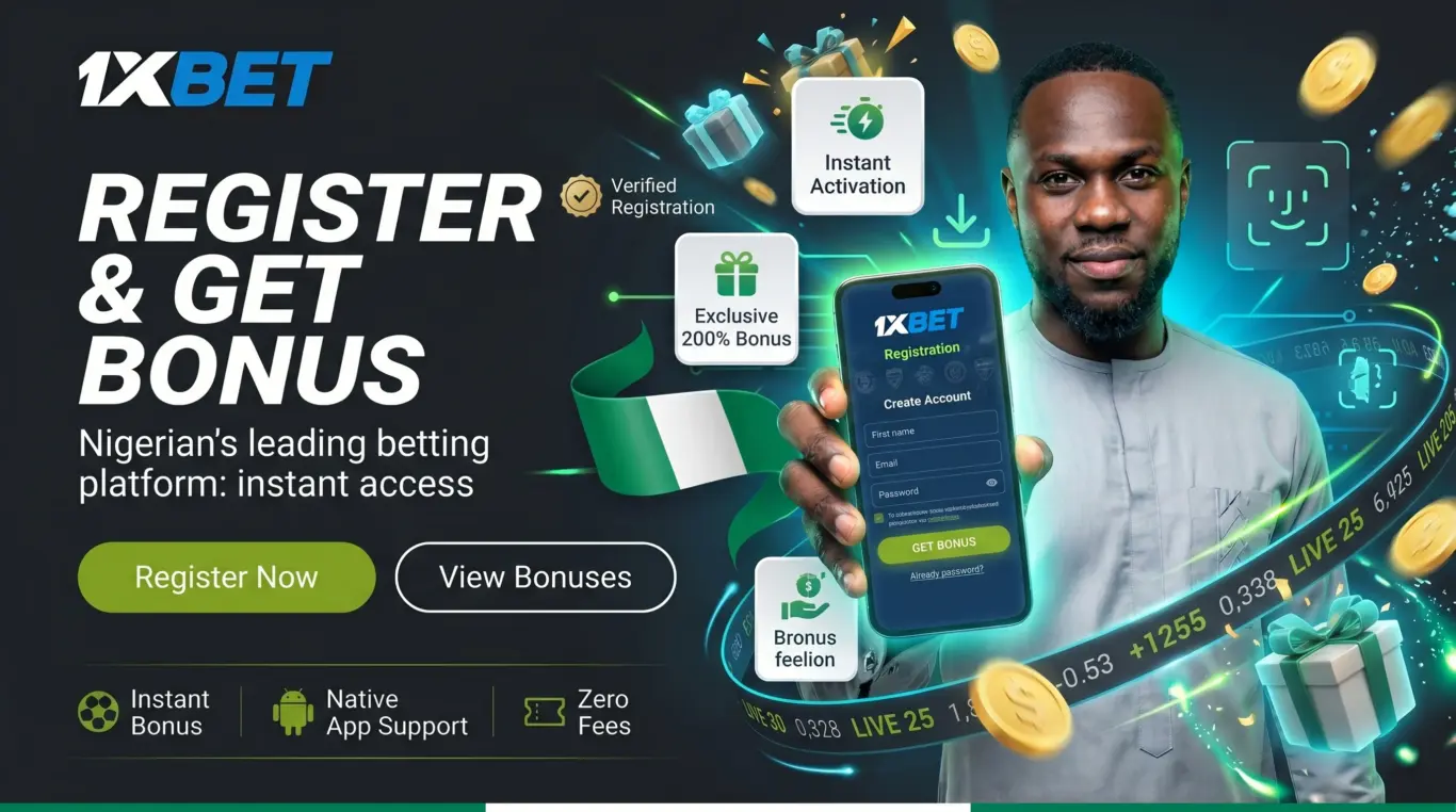 1xbet registration nigeria